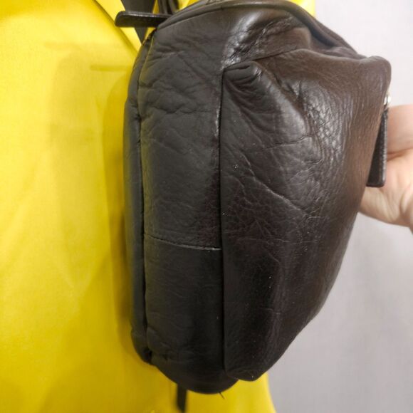 Osgoode Marley RFID Leather Travel Crossbody Organizer Bag Dark Brown Purse - Picture 6 of 12